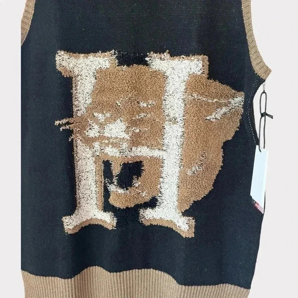 Honor the Gift Women's Small Mascot Sweater Vest Mini Dress in Black - Picture 4 of 8
